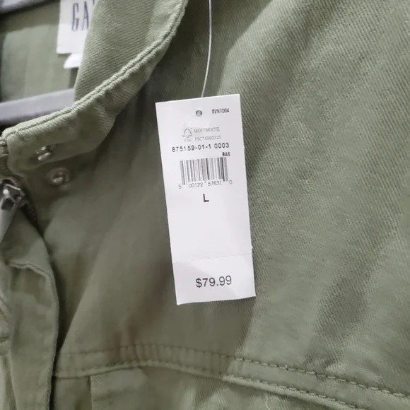 Gap Factory Green Utility Jacket Size Large NWT - Picture 6 of 8